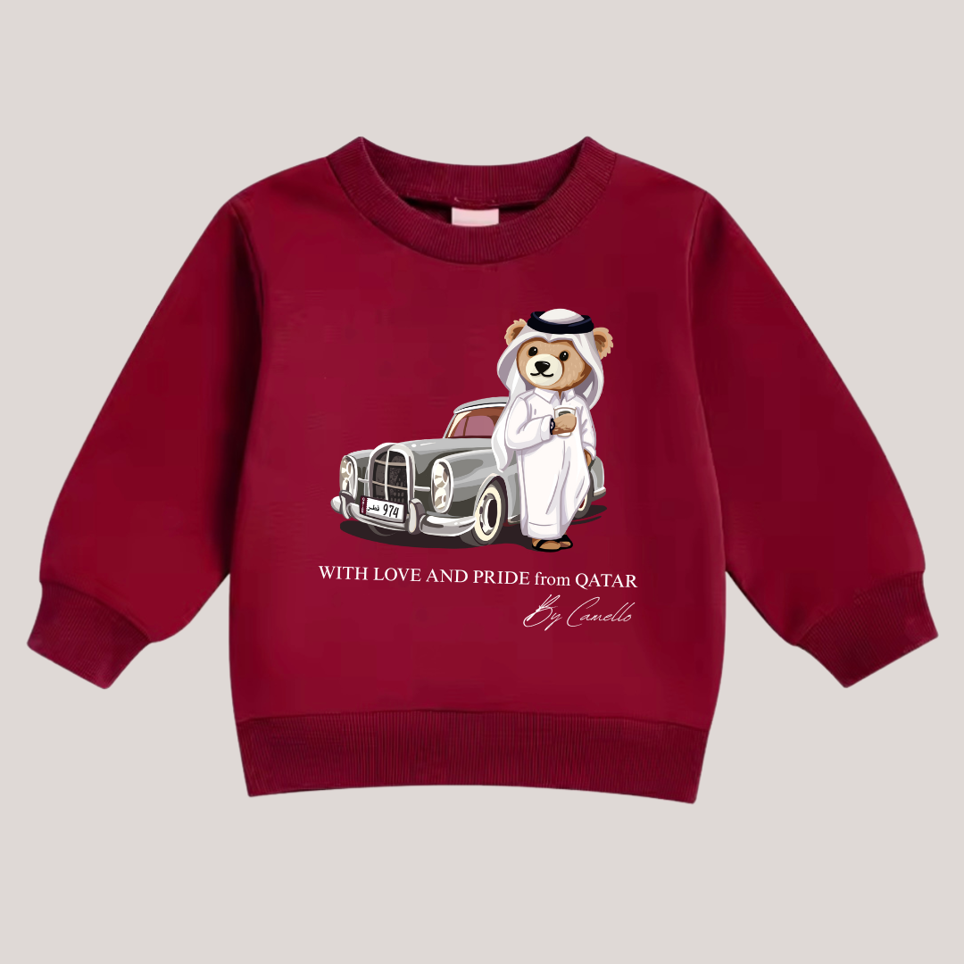 Boys QND Teddy Bear Sweatshirt